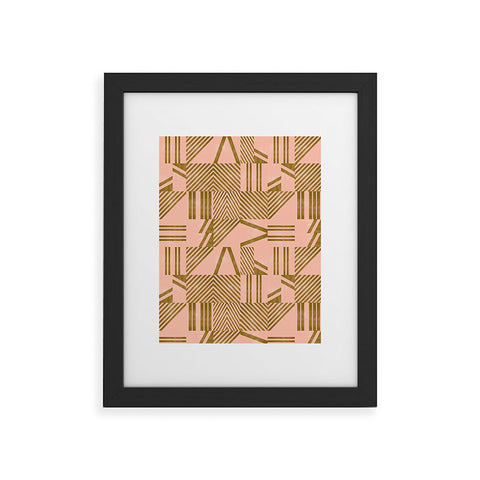 Marta Barragan Camarasa Modern pink tile Framed Art Print