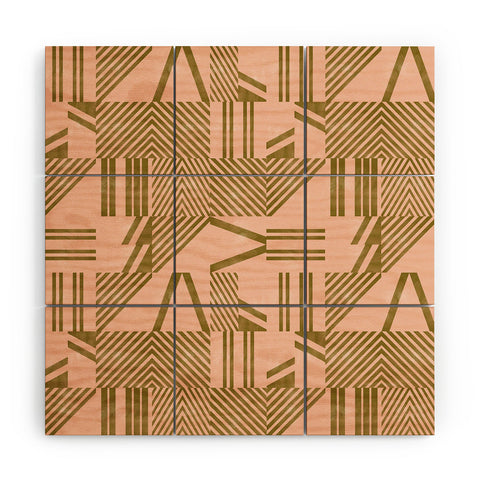Marta Barragan Camarasa Modern pink tile Wood Wall Mural
