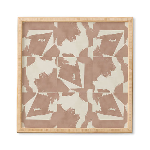 Marta Barragan Camarasa Modern pink tiles Framed Wall Art