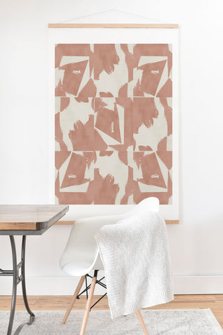Marta Barragan Camarasa Modern pink tiles Art Print And Hanger
