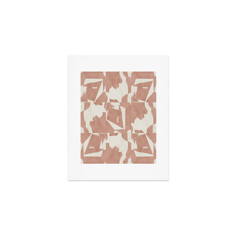 Marta Barragan Camarasa Modern pink tiles Art Print