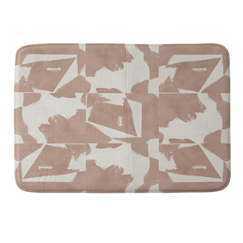 Marta Barragan Camarasa Modern pink tiles Memory Foam Bath Mat