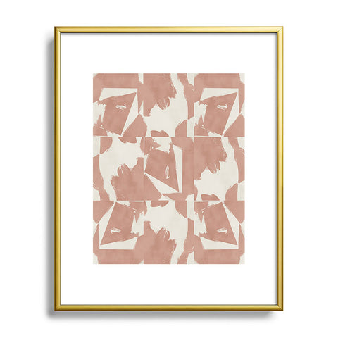 Marta Barragan Camarasa Modern pink tiles Metal Framed Art Print