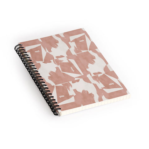Marta Barragan Camarasa Modern pink tiles Spiral Notebook
