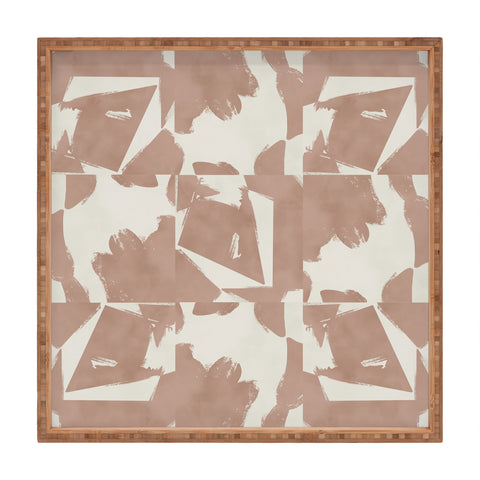 Marta Barragan Camarasa Modern pink tiles Square Tray