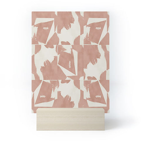 Marta Barragan Camarasa Modern pink tiles Mini Art Print