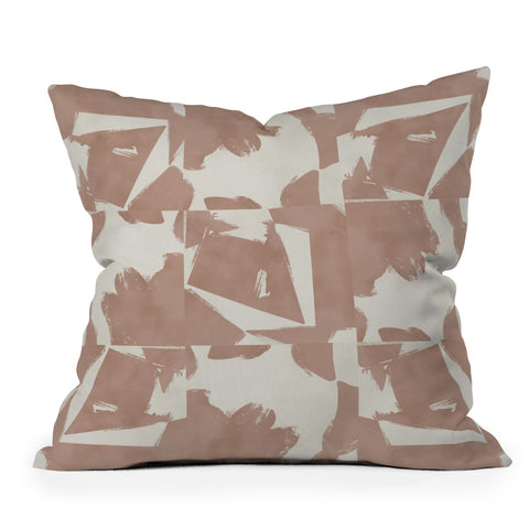 Marta Barragan Camarasa Modern pink tiles Throw Pillow