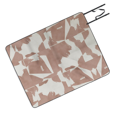 Marta Barragan Camarasa Modern pink tiles Picnic Blanket