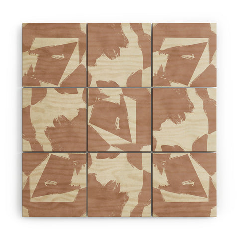 Marta Barragan Camarasa Modern pink tiles Wood Wall Mural