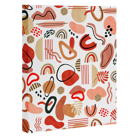Marta Barragan Camarasa Modern reddish abstract shapes Art Canvas