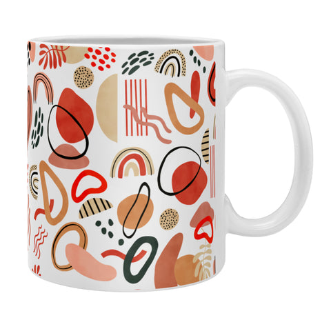 Marta Barragan Camarasa Modern reddish abstract shapes Coffee Mug