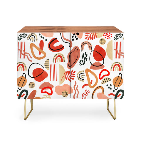 Marta Barragan Camarasa Modern reddish abstract shapes Credenza
