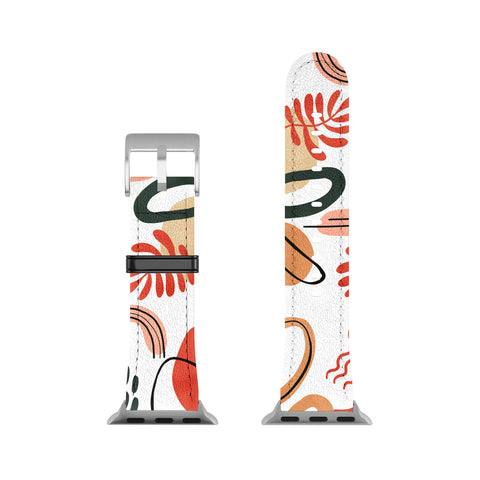 Marta Barragan Camarasa Modern reddish abstract shapes Apple Watch Band