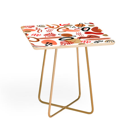 Marta Barragan Camarasa Modern reddish abstract shapes Side Table