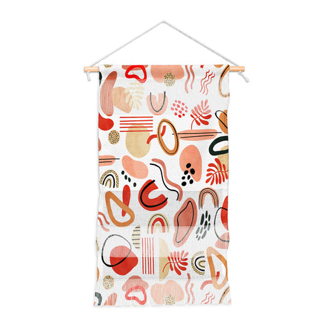 Marta Barragan Camarasa Modern reddish abstract shapes Wall Hanging Portrait