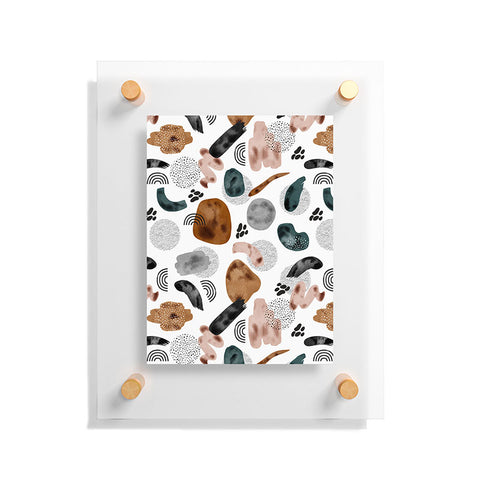 Marta Barragan Camarasa Modern shapes and points Floating Acrylic Print