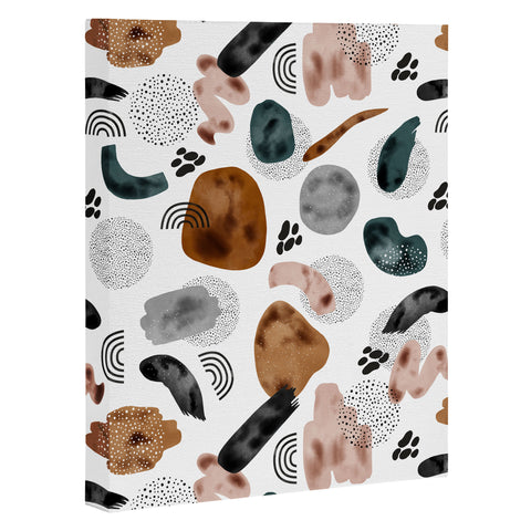 Marta Barragan Camarasa Modern shapes and points Art Canvas