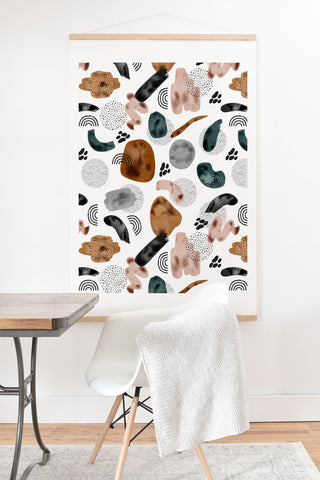 Marta Barragan Camarasa Modern shapes and points Art Print And Hanger