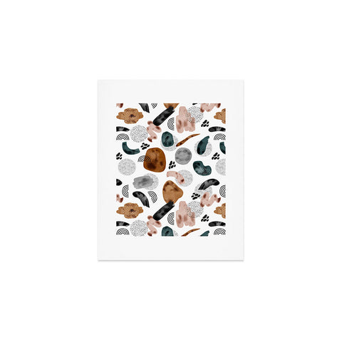 Marta Barragan Camarasa Modern shapes and points Art Print