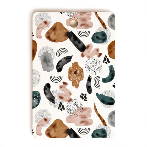 Marta Barragan Camarasa Modern shapes and points Cutting Board Rectangle