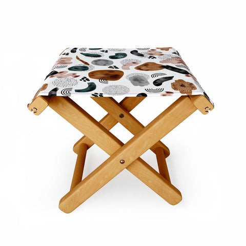 Marta Barragan Camarasa Modern shapes and points Folding Stool