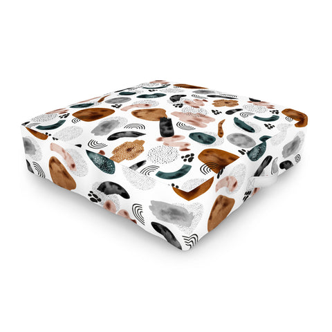 Marta Barragan Camarasa Modern shapes and points Outdoor Floor Cushion