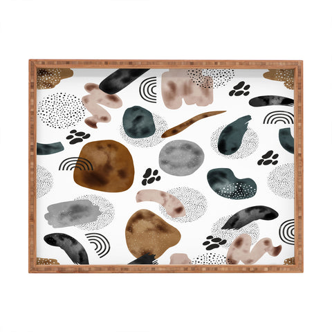 Marta Barragan Camarasa Modern shapes and points Rectangular Tray