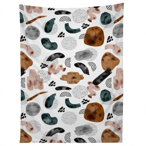 Marta Barragan Camarasa Modern shapes and points Tapestry