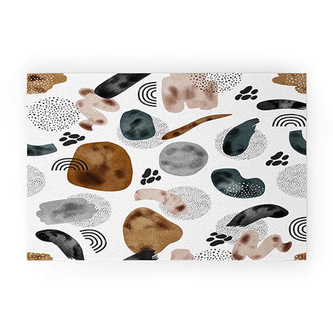 Marta Barragan Camarasa Modern shapes and points Welcome Mat
