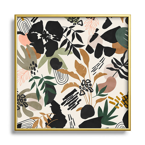 Marta Barragan Camarasa Modern simple jungle 50 Square Metal Framed Art Print