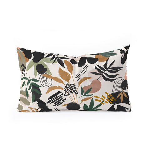 Marta Barragan Camarasa Modern simple jungle 50 Oblong Throw Pillow