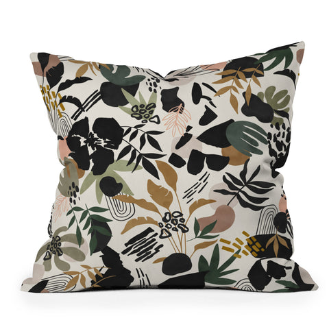 Marta Barragan Camarasa Modern simple jungle 50 Throw Pillow