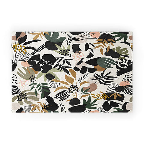 Marta Barragan Camarasa Modern simple jungle 50 Welcome Mat