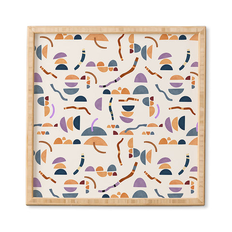 Marta Barragan Camarasa Modern simple shapes pattern Framed Wall Art