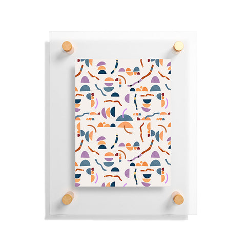 Marta Barragan Camarasa Modern simple shapes pattern Floating Acrylic Print