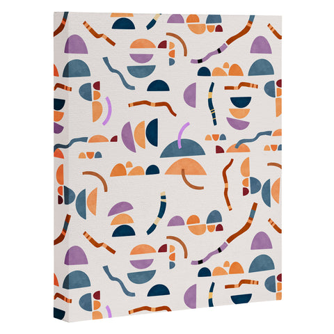 Marta Barragan Camarasa Modern simple shapes pattern Art Canvas