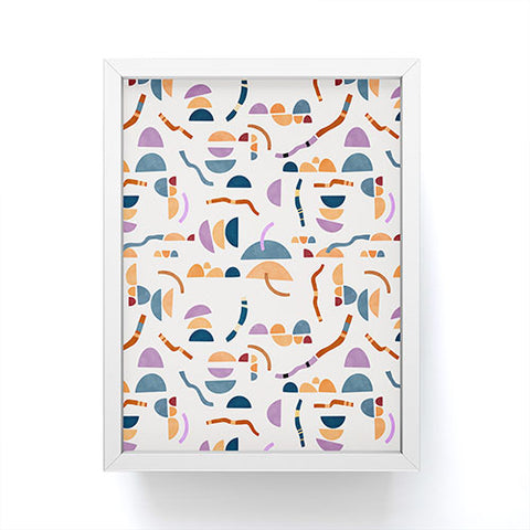 Marta Barragan Camarasa Modern simple shapes pattern Framed Mini Art Print