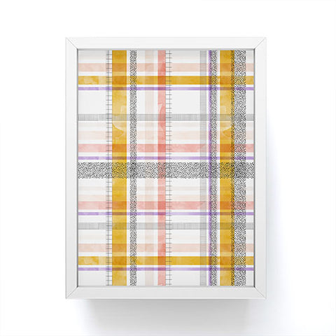 Marta Barragan Camarasa Modern tartan 22 Framed Mini Art Print