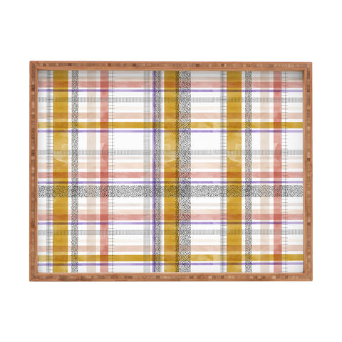 Marta Barragan Camarasa Modern tartan 22 Rectangular Tray