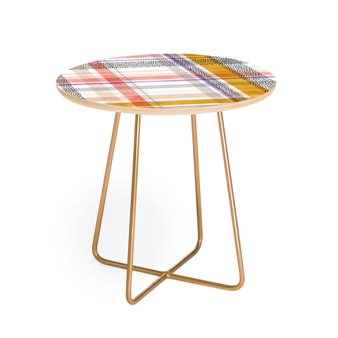 Marta Barragan Camarasa Modern tartan 22 Round Side Table