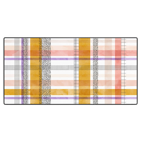 Marta Barragan Camarasa Modern tartan 22 Desk Mat