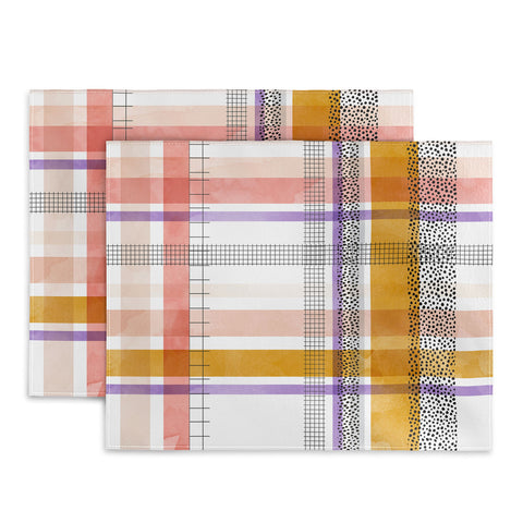 Marta Barragan Camarasa Modern tartan 22 Placemat