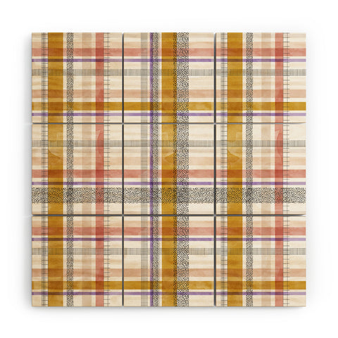 Marta Barragan Camarasa Modern tartan 22 Wood Wall Mural