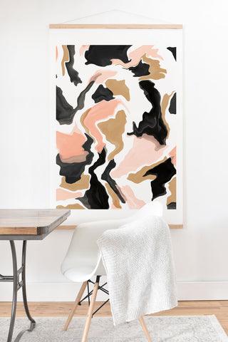 Marta Barragan Camarasa Modern terrazzo detail 36 Art Print And Hanger