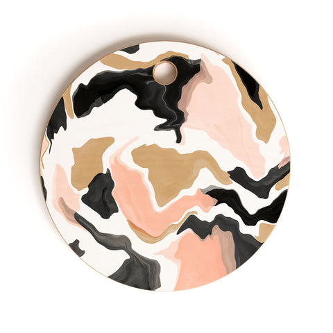 Marta Barragan Camarasa Modern terrazzo detail 36 Cutting Board Round