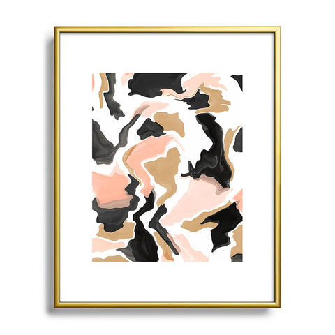 Marta Barragan Camarasa Modern terrazzo detail 36 Metal Framed Art Print