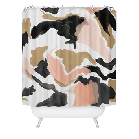 Marta Barragan Camarasa Modern terrazzo detail 36 Shower Curtain