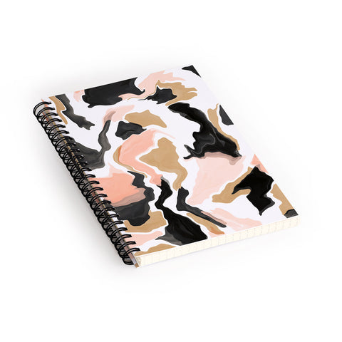 Marta Barragan Camarasa Modern terrazzo detail 36 Spiral Notebook