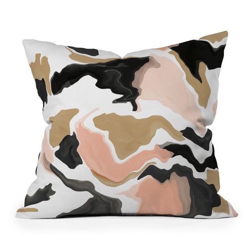 Marta Barragan Camarasa Modern terrazzo detail 36 Throw Pillow