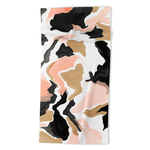 Marta Barragan Camarasa Modern terrazzo detail 36 Beach Towel